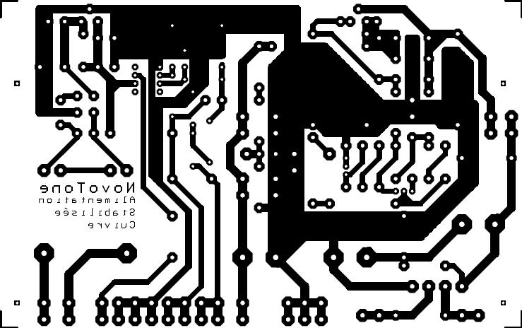 NovoTone - Alimentation Stabilisée - Circuit Imprimé - Echelle 1/1