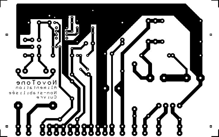 NovoTone - Alimentation Non-stabilisée - Circuit Imprimé - Echelle 1/1